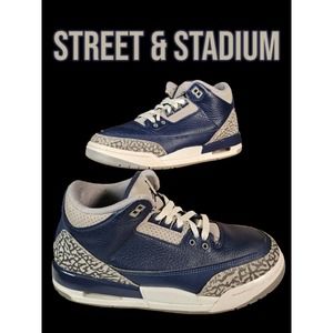 Air Jordan 3 7Y Georgetown 398614-401 Pre-Owned